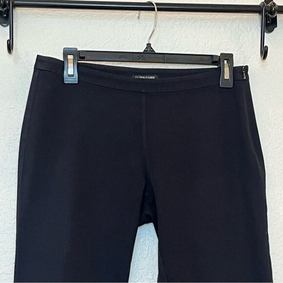 Eileen Fisher Organic Cotton Twill Slim Ankle Pants in Black size 4 - Picture 4 of 10